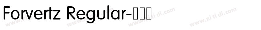 Forvertz Regular字体转换